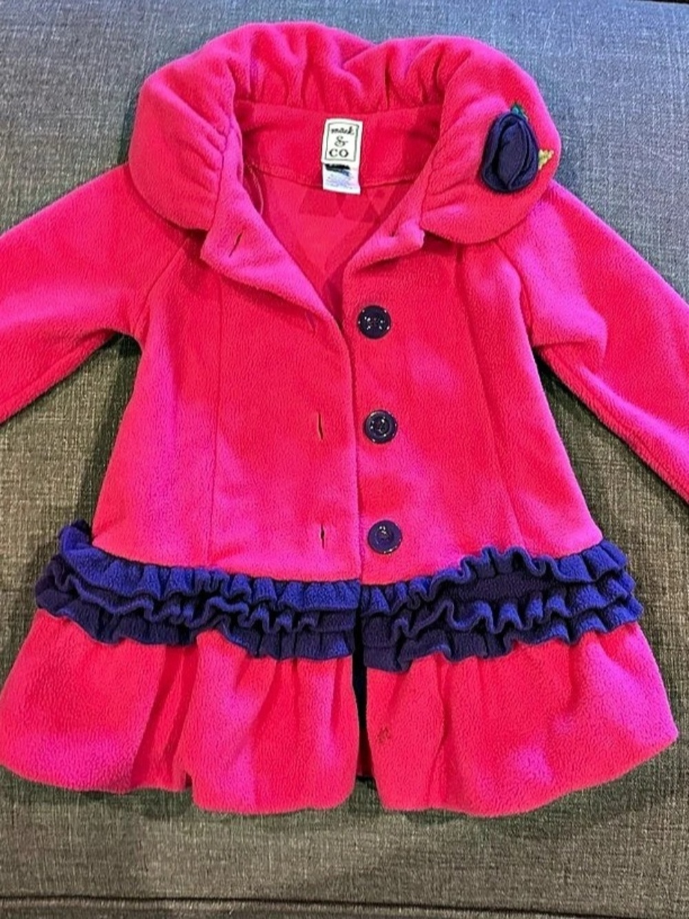 Mack & Co Hot Cocoa Fleece Jacket Pink & Purple